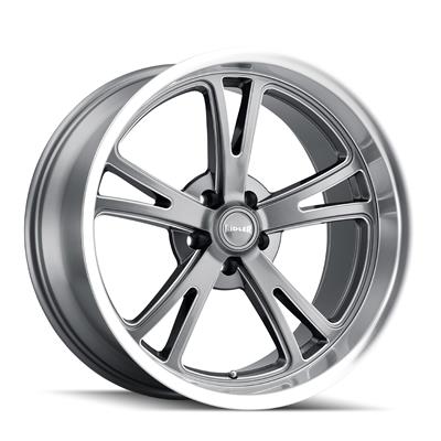 Ridler 606 Series Gloss Gray Wheels with Milled Spokes and Diamond Lip - 6067761G