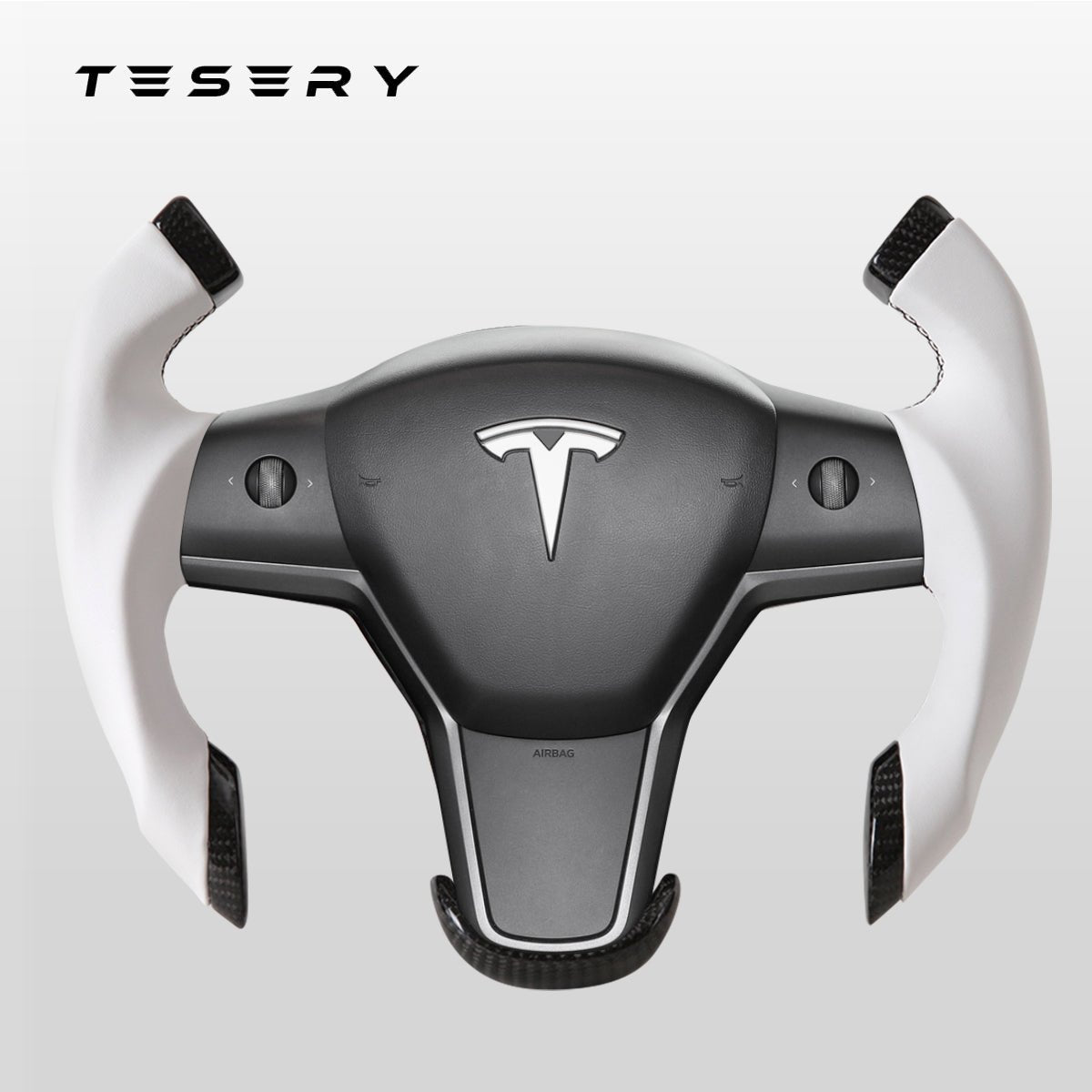 TESERY Roadster Steering Wheel for Tesla Model 3 / Y【Airplane wheel】