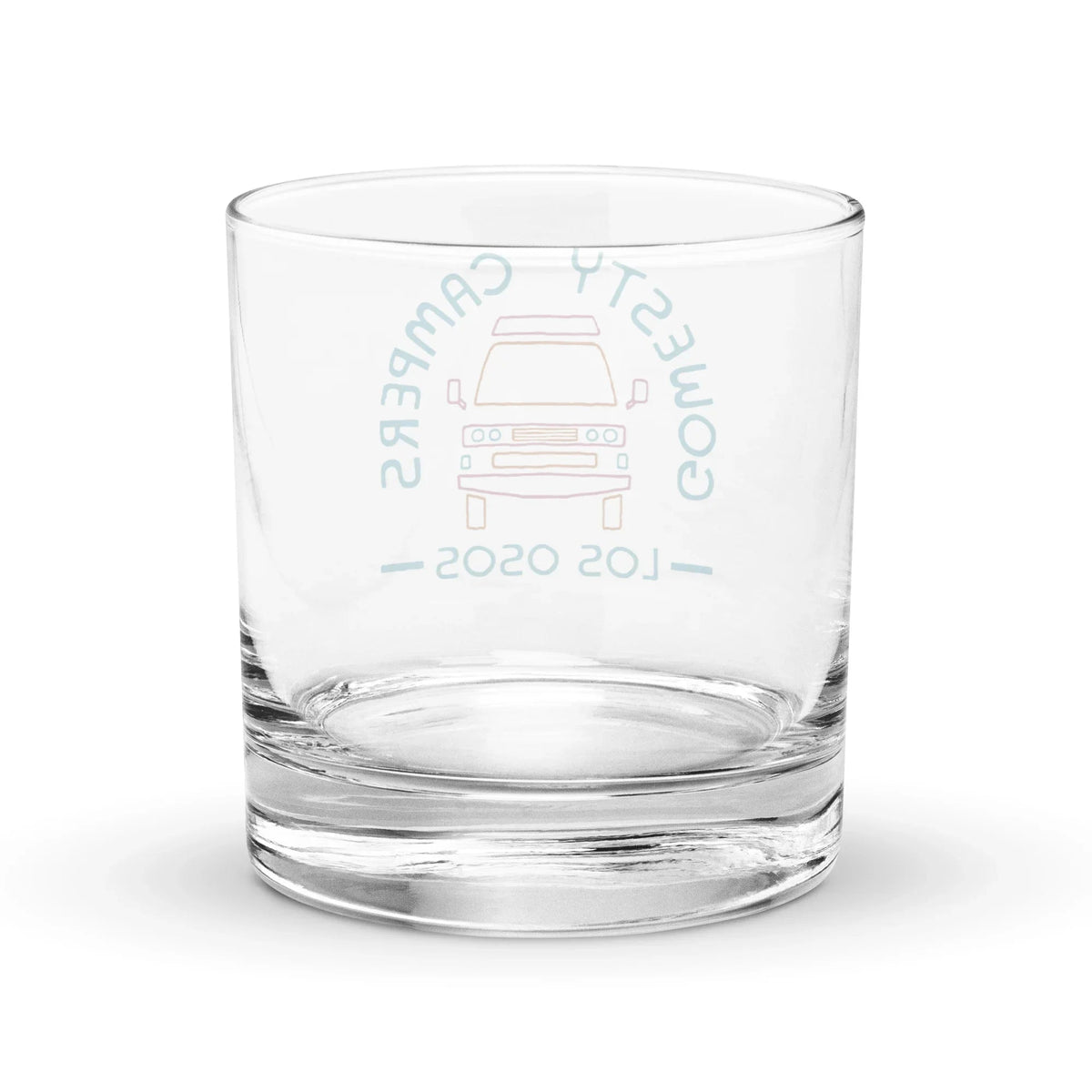 GoWesty Campers "Friendly Face" Rocks Glass
