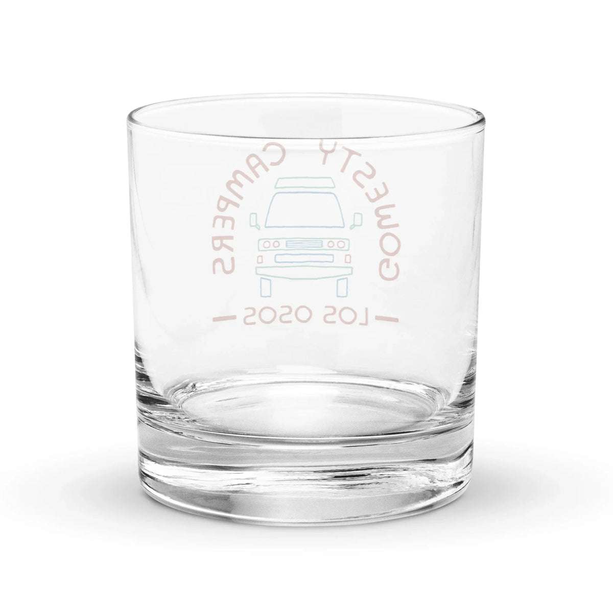 GoWesty Campers "Friendly Face" Rocks Glass