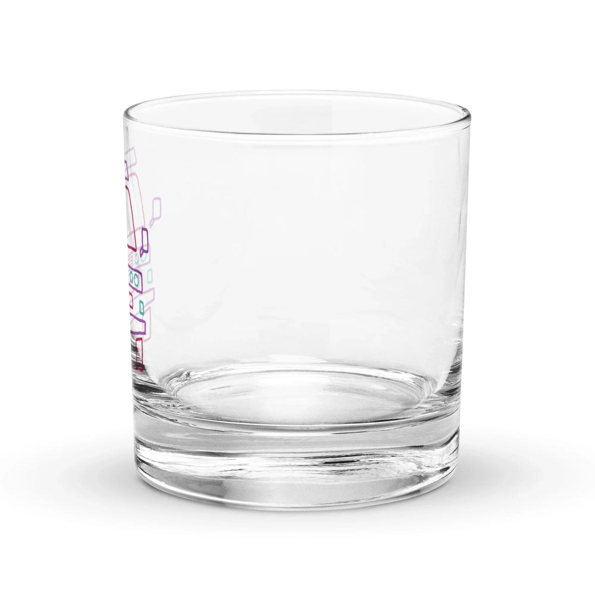 Friendly Face Rocks Glass