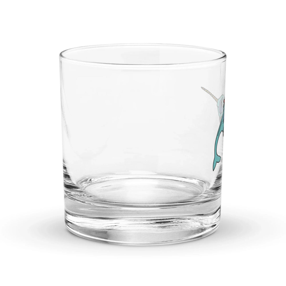 Narwhal Ned Rocks Glass