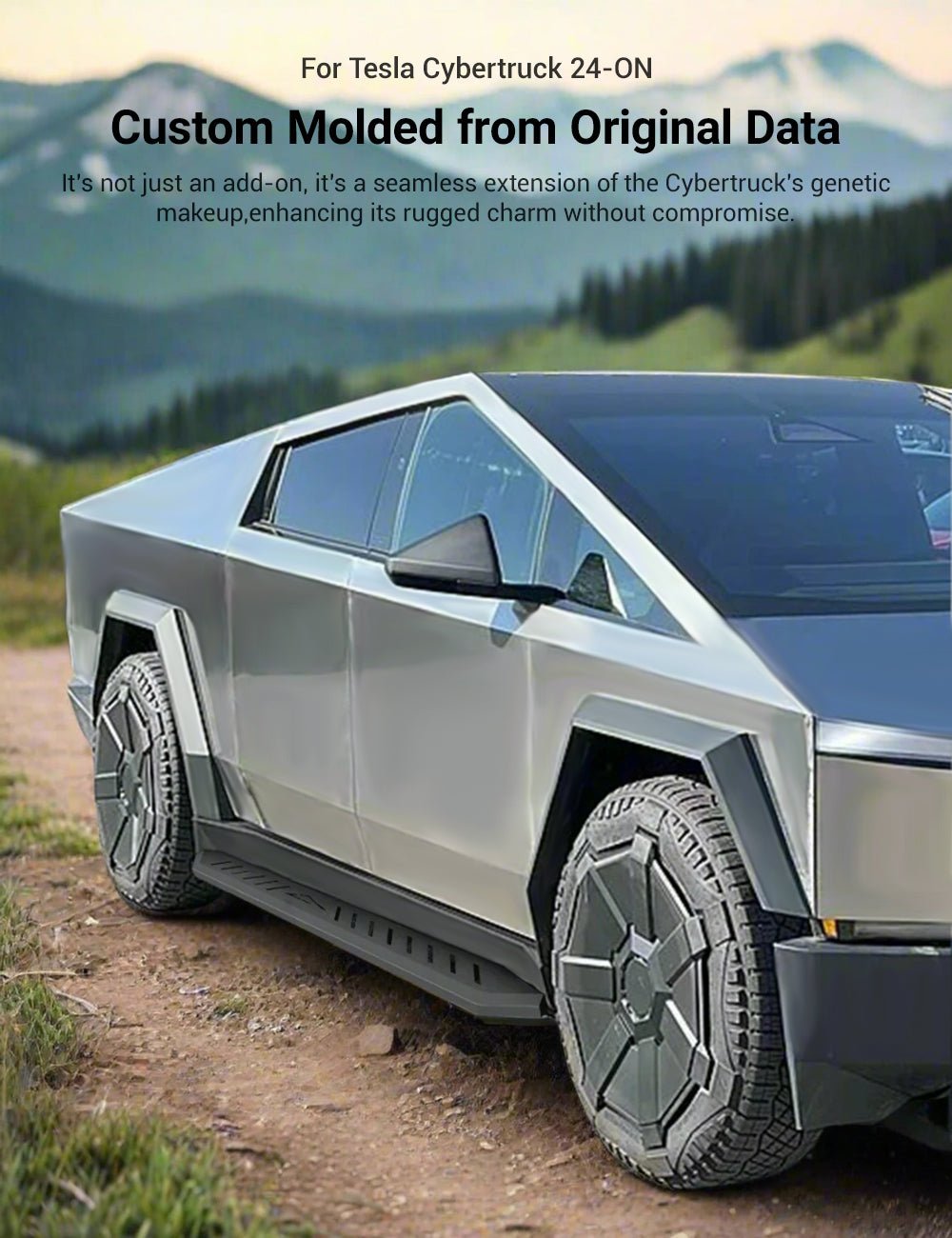 Teskay Running Boards Side Steps for Tesla Cybertruck (2PCS)
