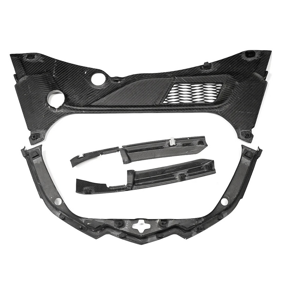 Bull Boost Dry Carbon Fiber Front Trunk Cover Trim Replacement for Chevrolet Corvette C8 Z51 Z06