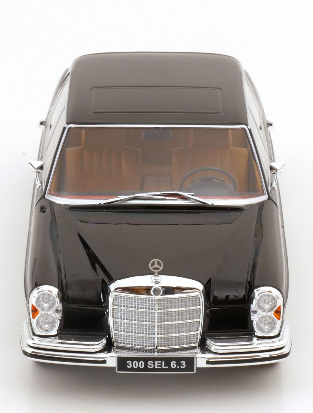 KK Scale 1967-1972 Mercedes-Benz 300 SEL 6.3 (W109) Sedan Black 1:18