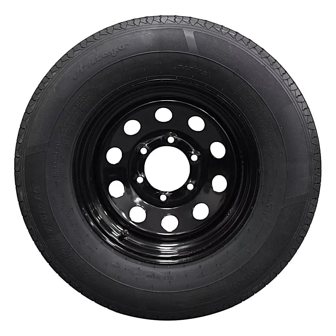 (Set of 4) and Wheel 225/75R15 Highway Terrain Trailer Tire & Wheel – 15.0-Inch Pre-Mounted Rim, 10-Ply-Ply Build, Perfect for Utility & Cargo Use | A15604520096110ST22575R15-B4