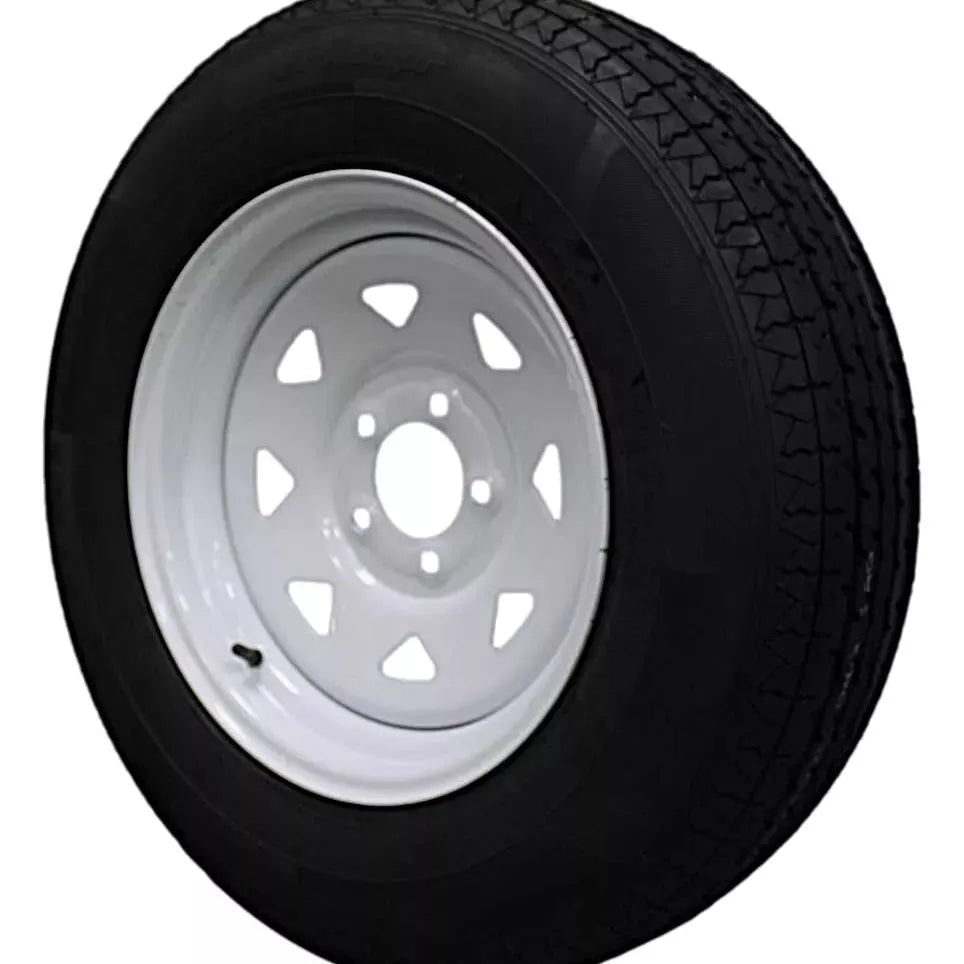(Set of 4) and Wheel 205/75R15 Highway Terrain Trailer Tire & Wheel – 15.0-Inch Pre-Mounted Rim, 8-Ply-Ply Build, Perfect for Utility & Cargo Use | A15604500116108ST20575R15-B4