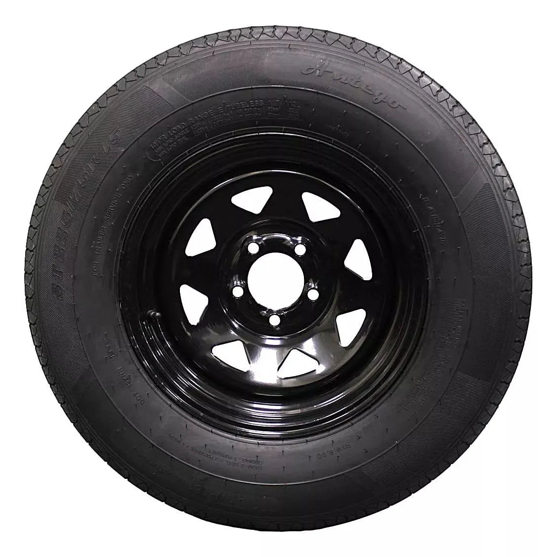 (Single Assembly) and Wheel 225/75R15 Highway Terrain Trailer Tire & Wheel – 15.0-Inch Pre-Mounted Rim, 10-Ply-Ply Build, Perfect for Utility & Cargo Use | A15604500096110ST22575R15