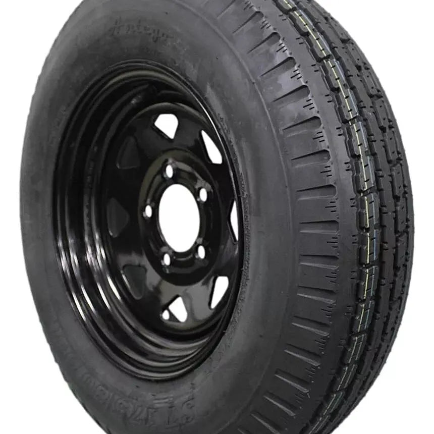 (Set of 2) and Wheel 175/80D13 Highway Terrain – 13.0-Inch Rim, 6-Ply-Ply Strength, Load 91.0, Speed M – Heavy-Duty Trailer Tire | A130454510096206ST17580D13-B2