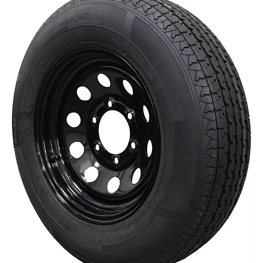 (Set of 4) and Wheel 205/75R15 Trailer Tire – Reinforced 8-Ply-Ply Design, 15.0-Inch Rim – Built for Long-Distance Hauling & Stability | A15604520096108ST20575R15-B4