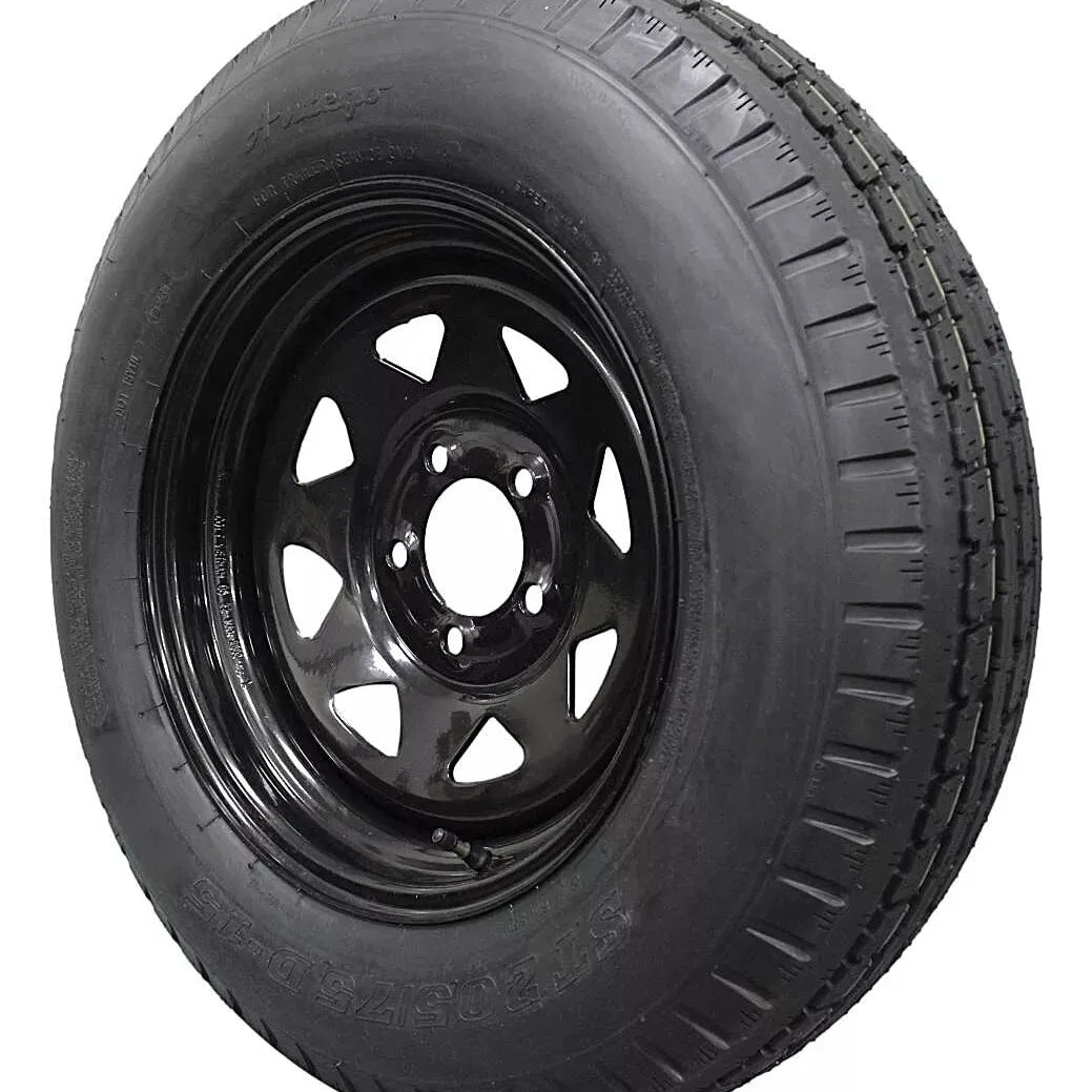 (Set of 4) and Wheel 205/75D15 Highway Terrain Assembly – Optimized for High Load Performance, 15.0-Inch Rim, Load 101.0, Speed M | A15604500096206ST20575D15-B4