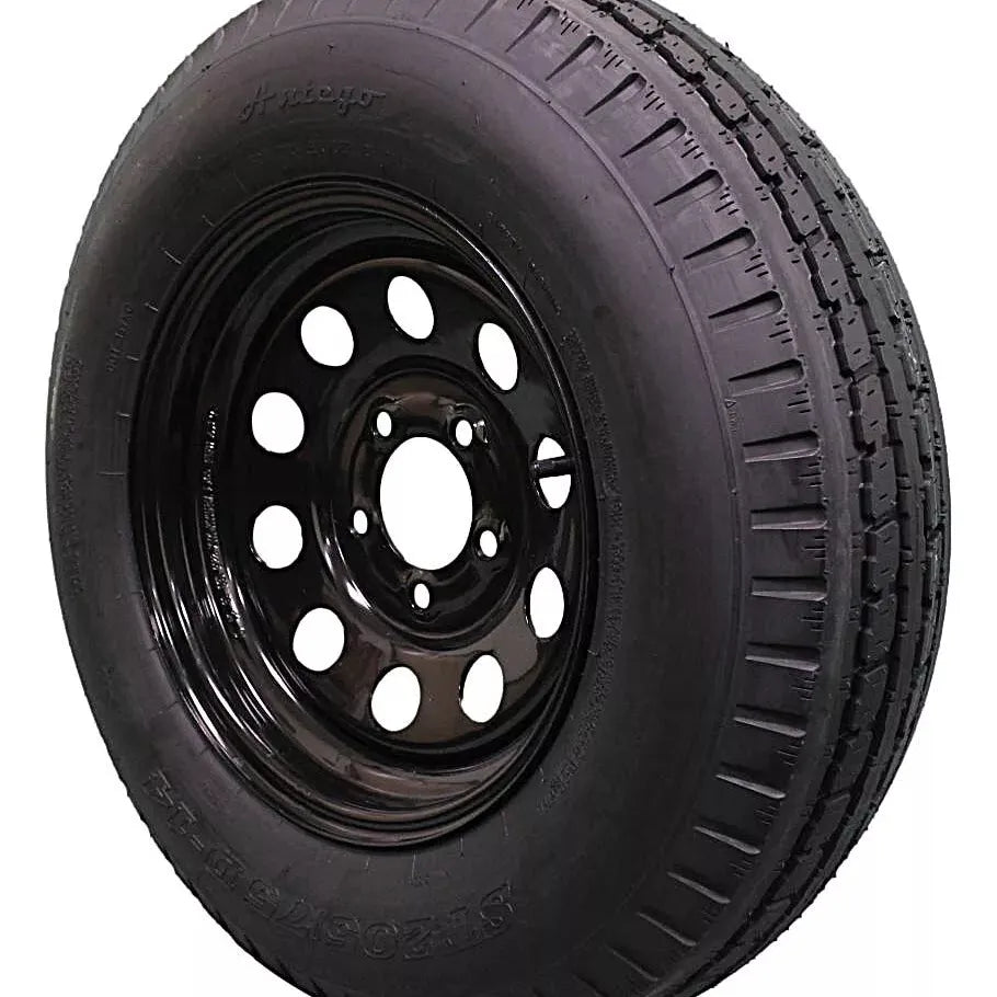 (Set of 4) and Wheel 205/75D14 Highway Terrain Assembly – Optimized for High Load Performance, 14.0-Inch Rim, Load 100.0, Speed M | A140554010096206ST20575D14-B4