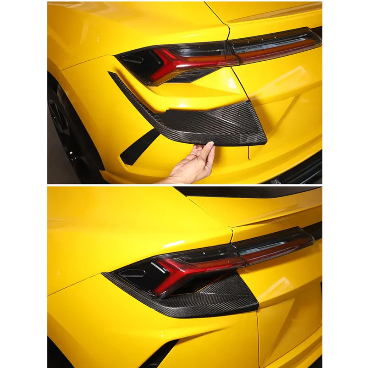 Bull Boost Dry Carbon Fiber Tail Light Trim for Lamborghini Urus
