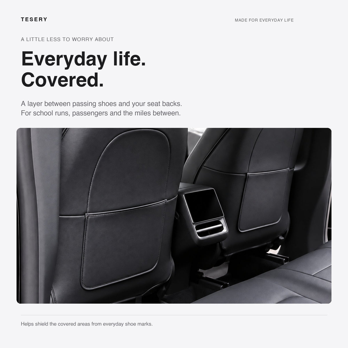 Tesery Seat Back Protector for Tesla Model 3 Highland & Model Y Juniper (2pcs)