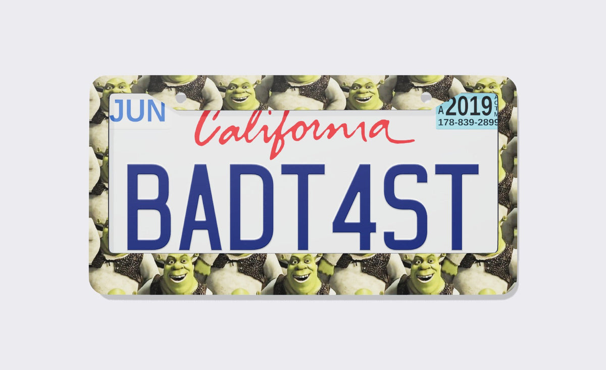 Shrek License Plate Frame