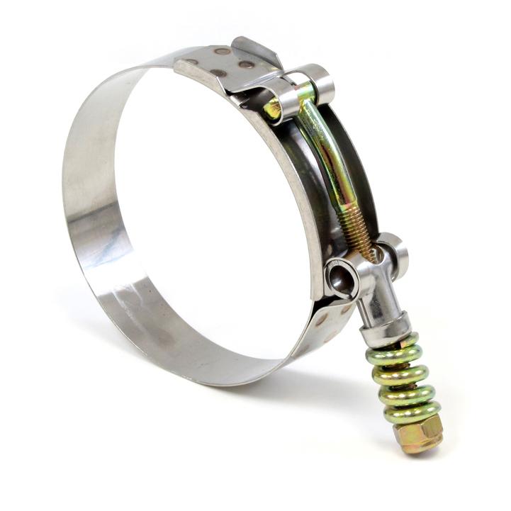 HPS Performance Products HPS Stainless Steel Spring Loaded T-Bolt Hose Clamp SAE 68 for 2.75" ID hose - Effective Size: 2.99"-3.31"