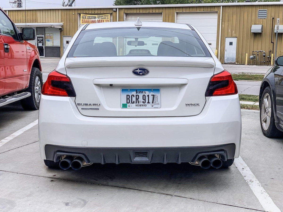 USA Special Edition Dark Smoke Honeycomb Tail Light Overlays - 2015-2021 WRX / STI