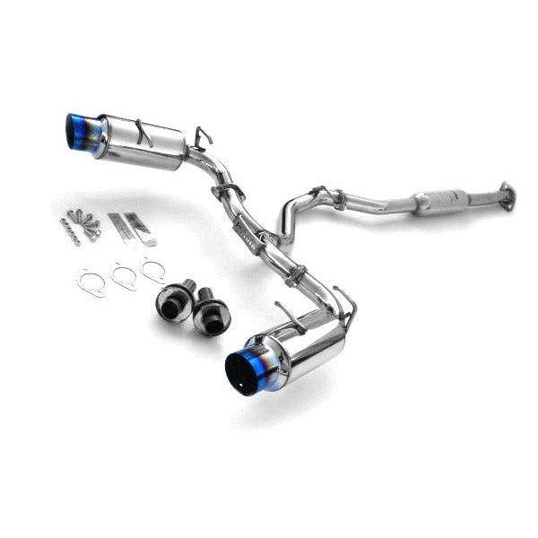 JDMuscle Invidia [13-24 BRZ] [13-16 Scion FR-S] [17-21 Toyota 86] [22-24 Toyota GR86] N1 Cat Back Exhaust - Burnt Titanium Tips