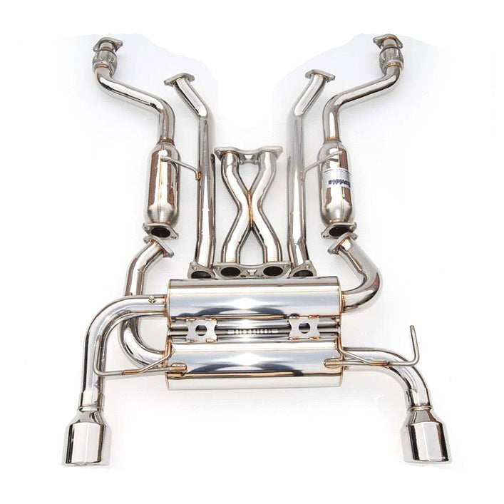JDMuscle Invidia [09-20 370Z] Gemini Cat-Back Exhaust - Rolled Stainless Tips