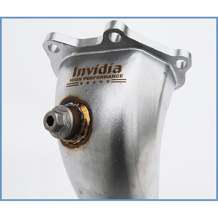 JDMuscle Invidia [08-14 WRX, 08-21 STI] High Flow Cat w/ Extra 02 Bung Downpipe