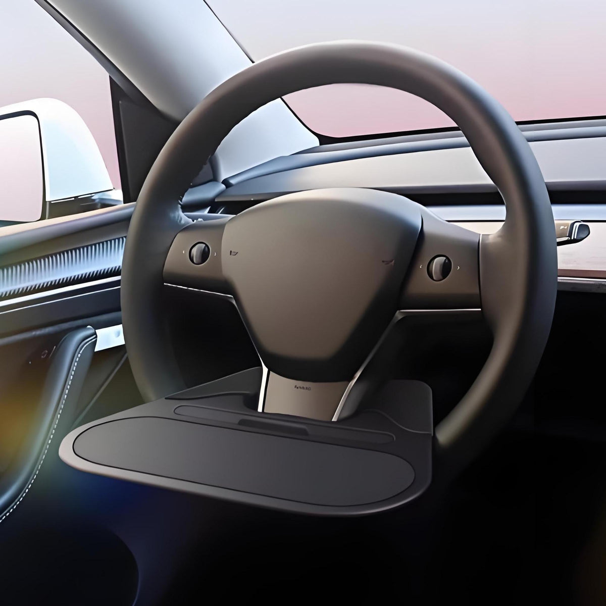 Tesery Steering Wheel Mini Tray for Tesla Model 3/Y