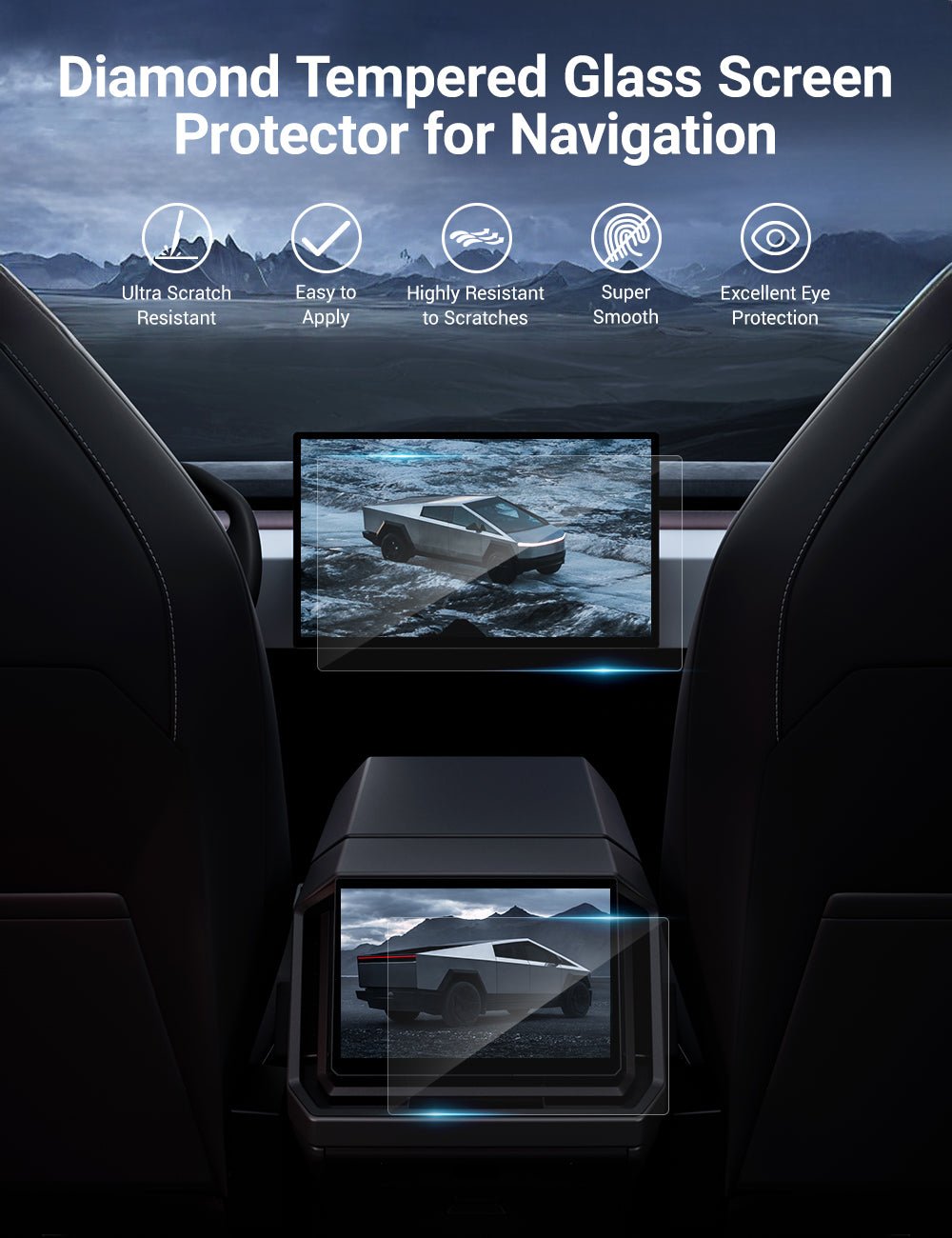Tesery Tempered Screen Protector for Cybertruck