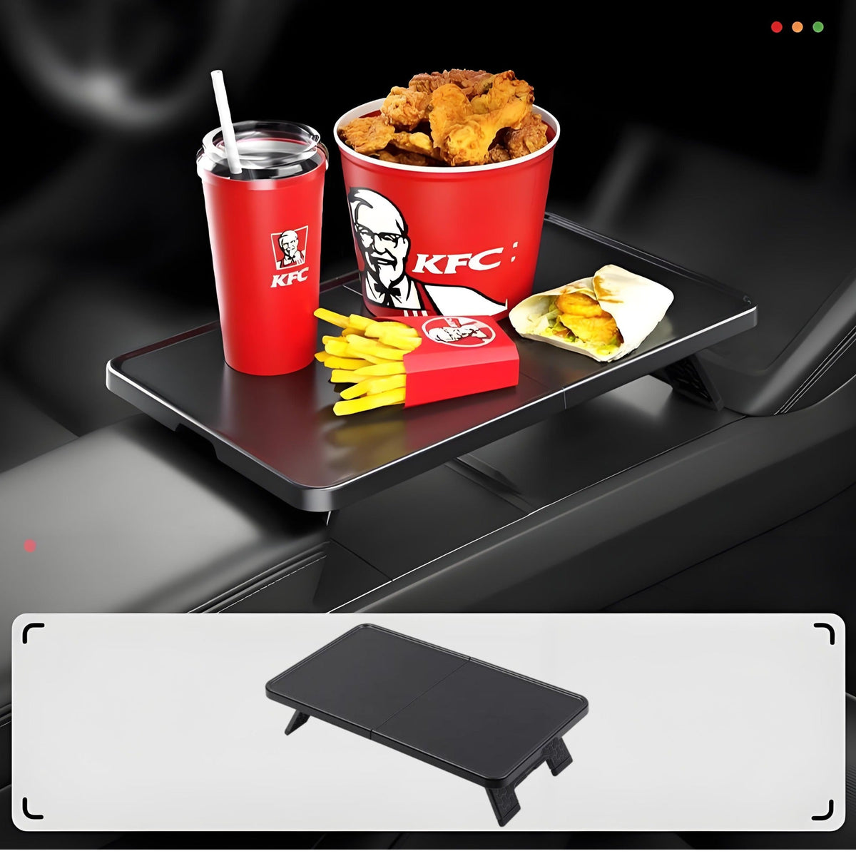 Tesery Center Console Folding Table for Model Y Juniper / Model 3 Highland - image 8