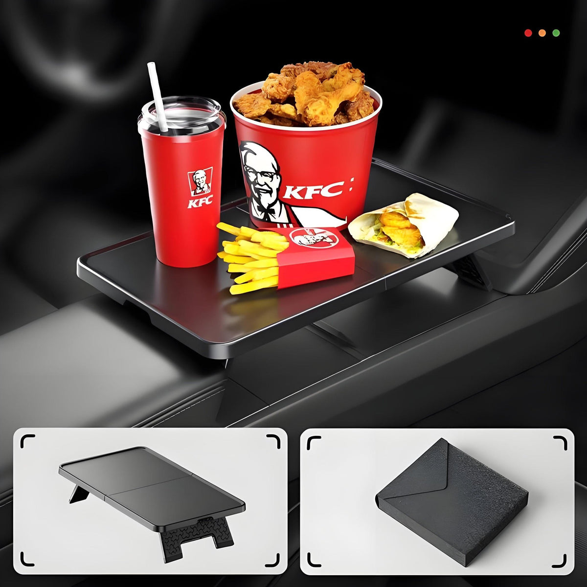 Tesery Center Console Folding Table for Model Y Juniper / Model 3 Highland