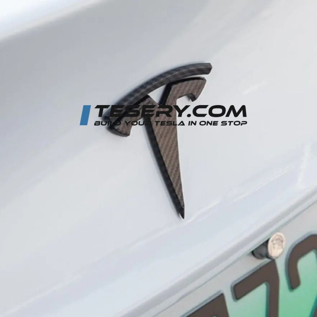 Tesery Tesla Logo "T" Emblem for Model 3 / Y (Set of 3)