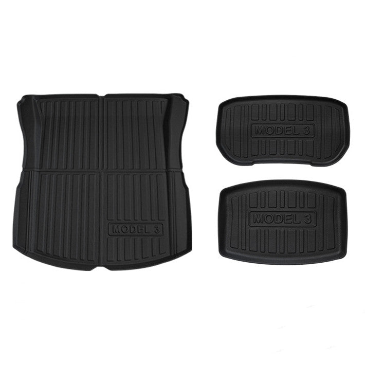 Tesery Tesla Model 3 Highland All Weather TPE Front/Rear Trunk Mat