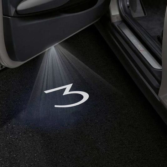 Tesla Model 3 Premium Door Puddle Lights Various Designs 2017–2023