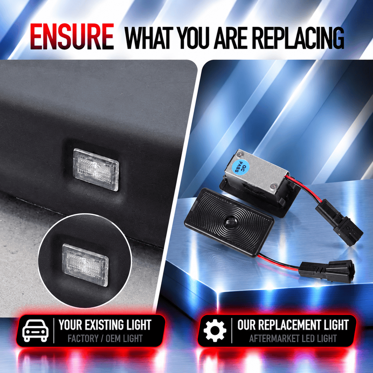 Tesla Model X Premium Door Puddle Lights Various Designs 2016–2021