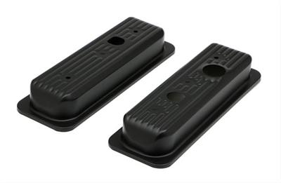 Trans-Dapt Performance Products GM 4.3L V6 Asphalt Black Powder Coated Valve Cover Caps - 8696