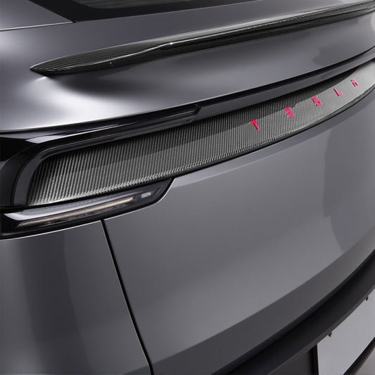 Tesery Trunk Tailgate Applique for Tesla Model Y Juniper - Real Dry Molded Carbon Fiber
