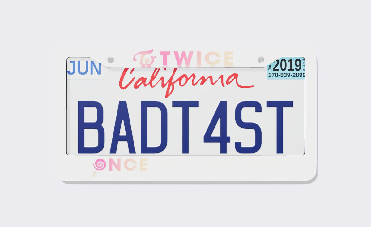 Twice Once Kpop License Plate Frame