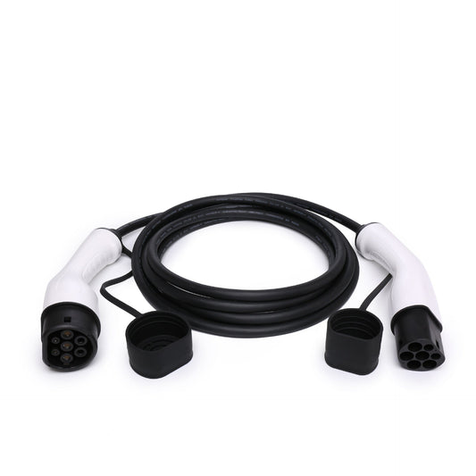 Tesery Type 2 to Type 2 EV Charging Cable 22kW/32A 16ft | 3-Phase | Premium Copper | IP54 | 2-Year Warranty