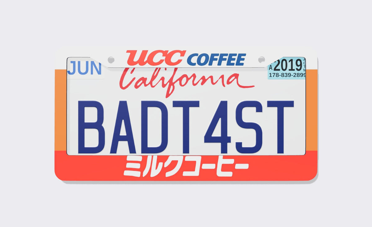 UCC Coffee License Plate Frame