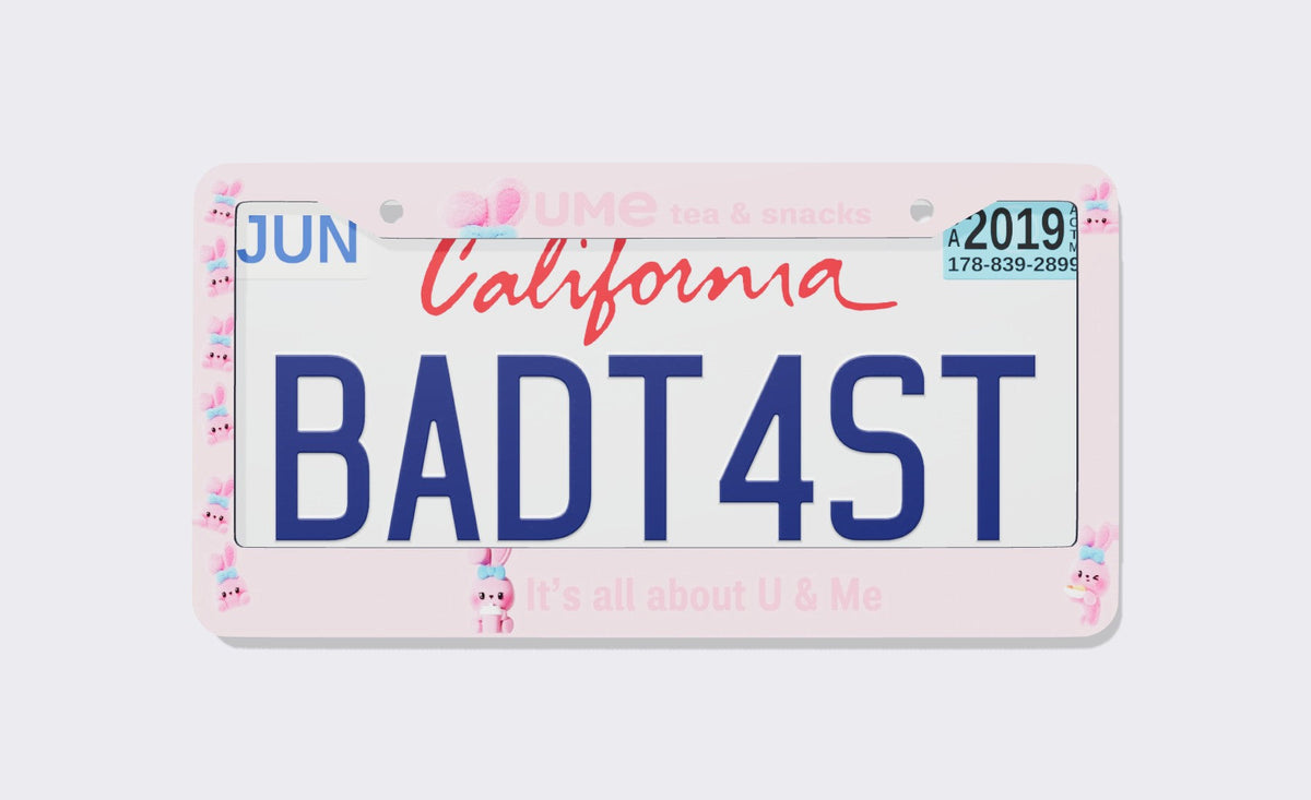 UME Tea License Plate Frame