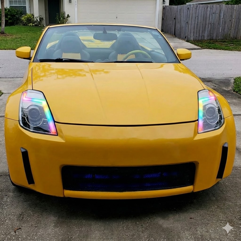 NTXGlow RGB Projector Headlights (2003–2005 Nissan 350Z)