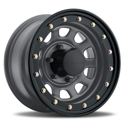 U.S. Wheel 844 Series Stealth Daytona Lockring-Style Gunmetal Wheels - 8445050GM