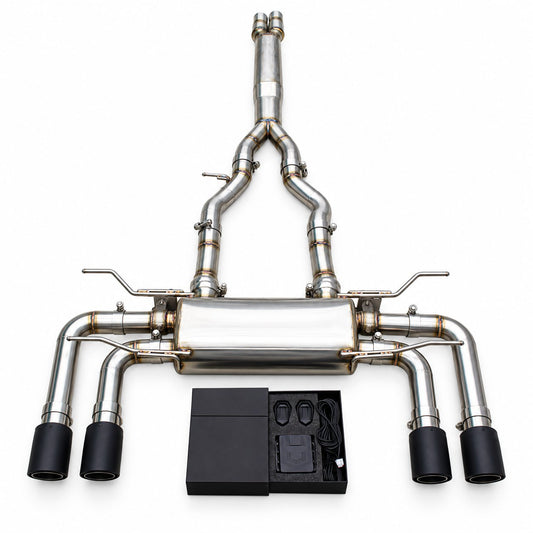 Valved Stainless Steel Catback Exhaust System for Jaguar V6 3.0