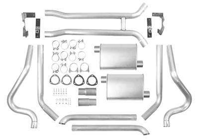 Thrush Turbo Header Back Dual Exhaust Systems - 89027
