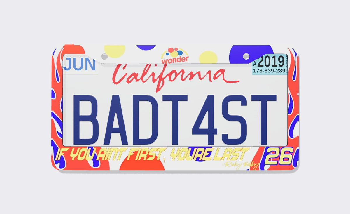 Wonderbread Ricky Bobby  License Plate Frame