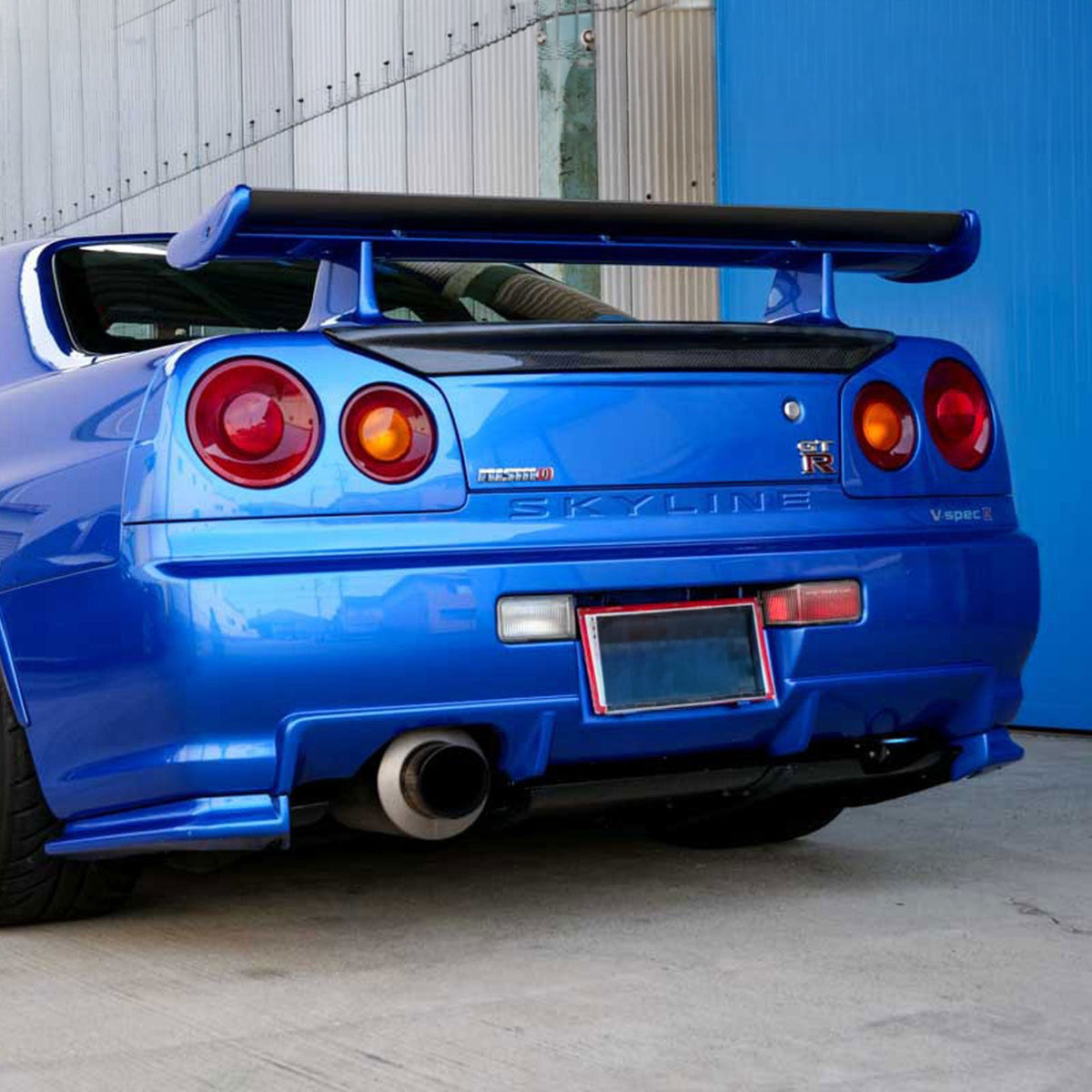 Bull Boost GTR Style Semi Carbon Fiber Rear Spoiler Wing for Nissan Skyline R34 GTR GTT GT